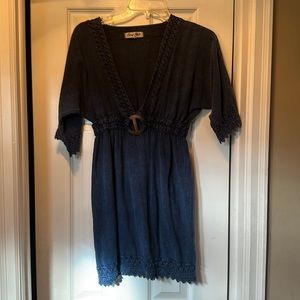 Blue Denim look Surf Style Dress